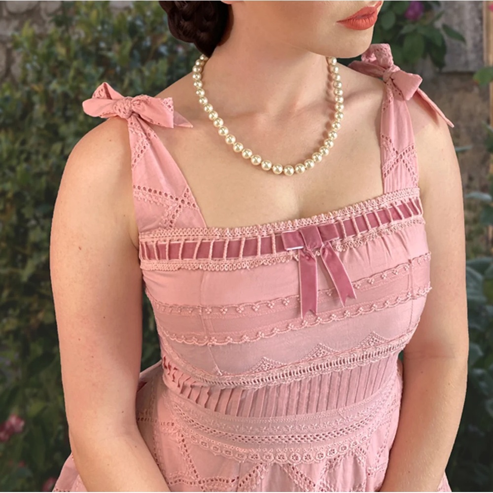 Kitten D’Amour “Heirloom” Pink Vintage Dress